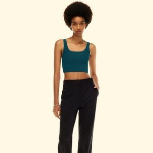 Babaton Sculpt Knit Squareneck Cropped Tank